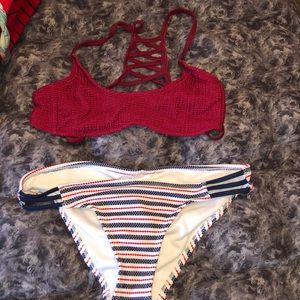Red white & blue bikini set
